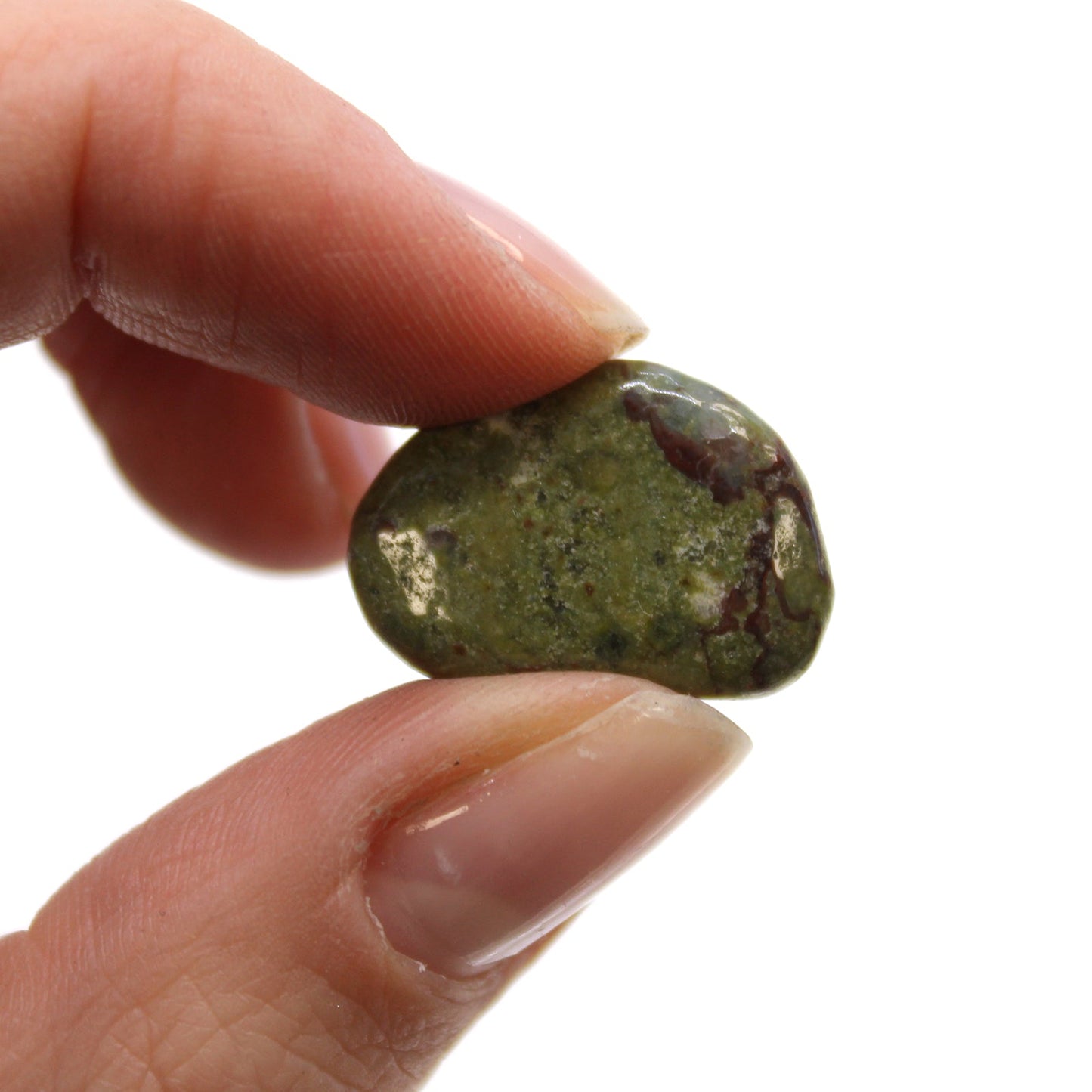 24 x Polished Natural Tumble Stones - Small / Dragon Stones product packaging on clean background from Quintessential Holistic Health Ltd
