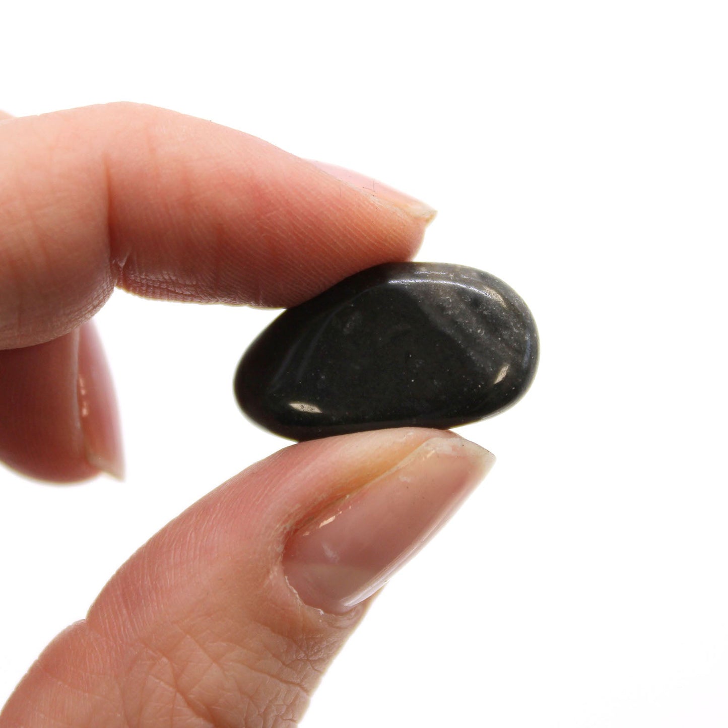 24 x Polished Natural Tumble Stones- Small / Black Onyx product packaging on clean background from Quintessential Holistic Health Ltd