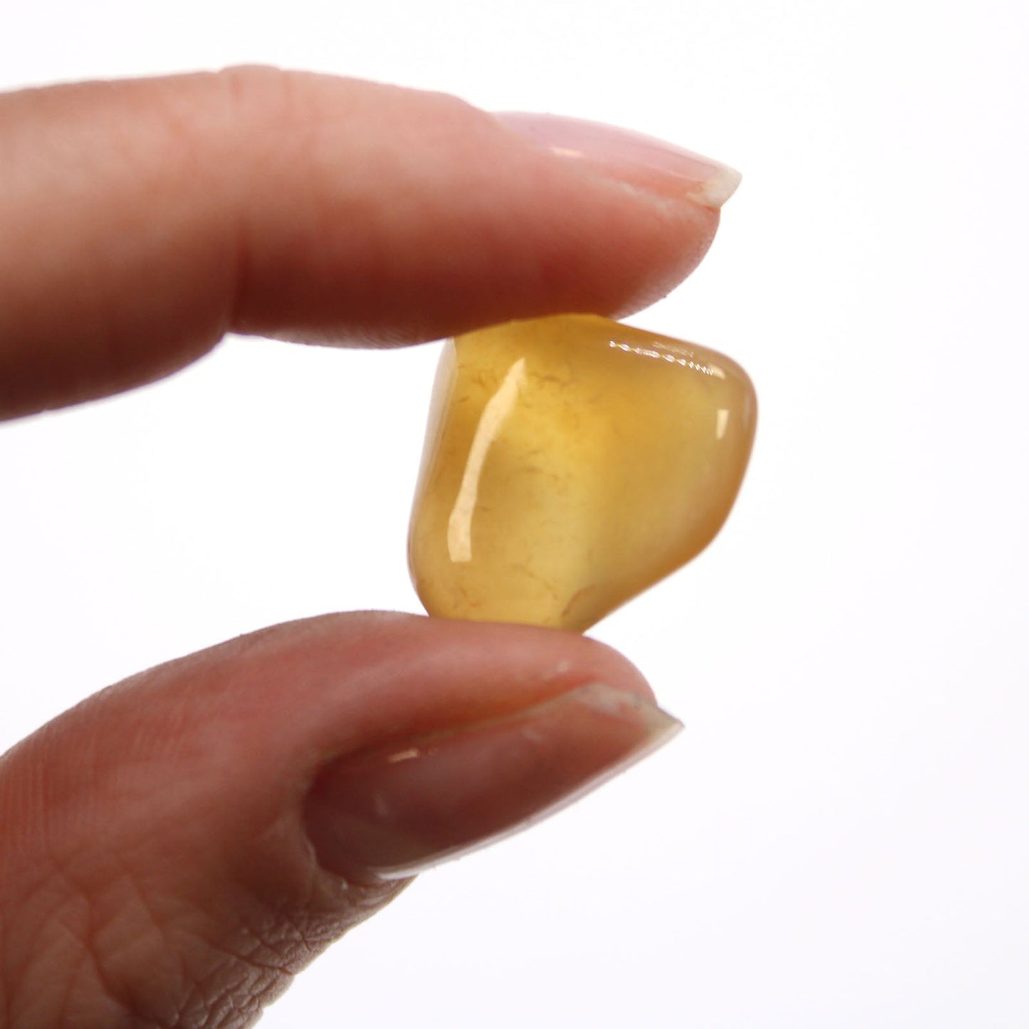 24 x Polished Natural Tumble Stones- Small / Carnelian Agate product packaging on clean background from Quintessential Holistic Health Ltd
