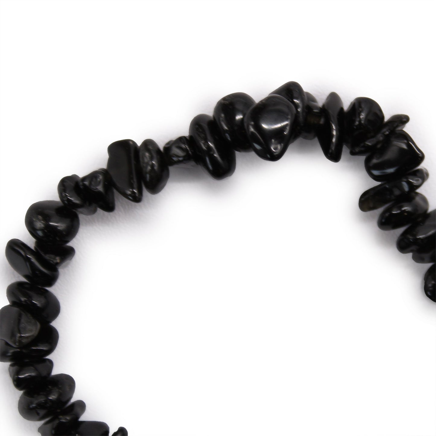 Chip Stone Bracelet - Black Agate product packaging on clean background from Quintessential Holistic Health Ltd