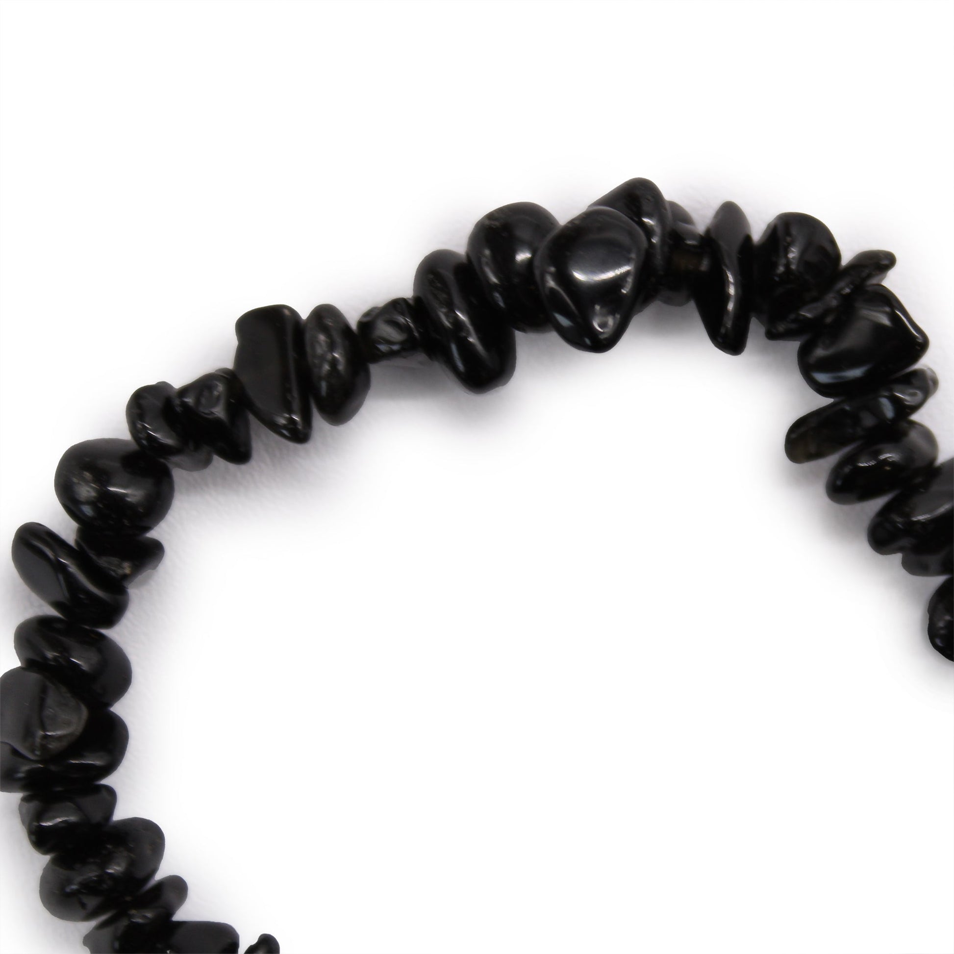 Chip Stone Bracelet - Black Agate product packaging on clean background from Quintessential Holistic Health Ltd