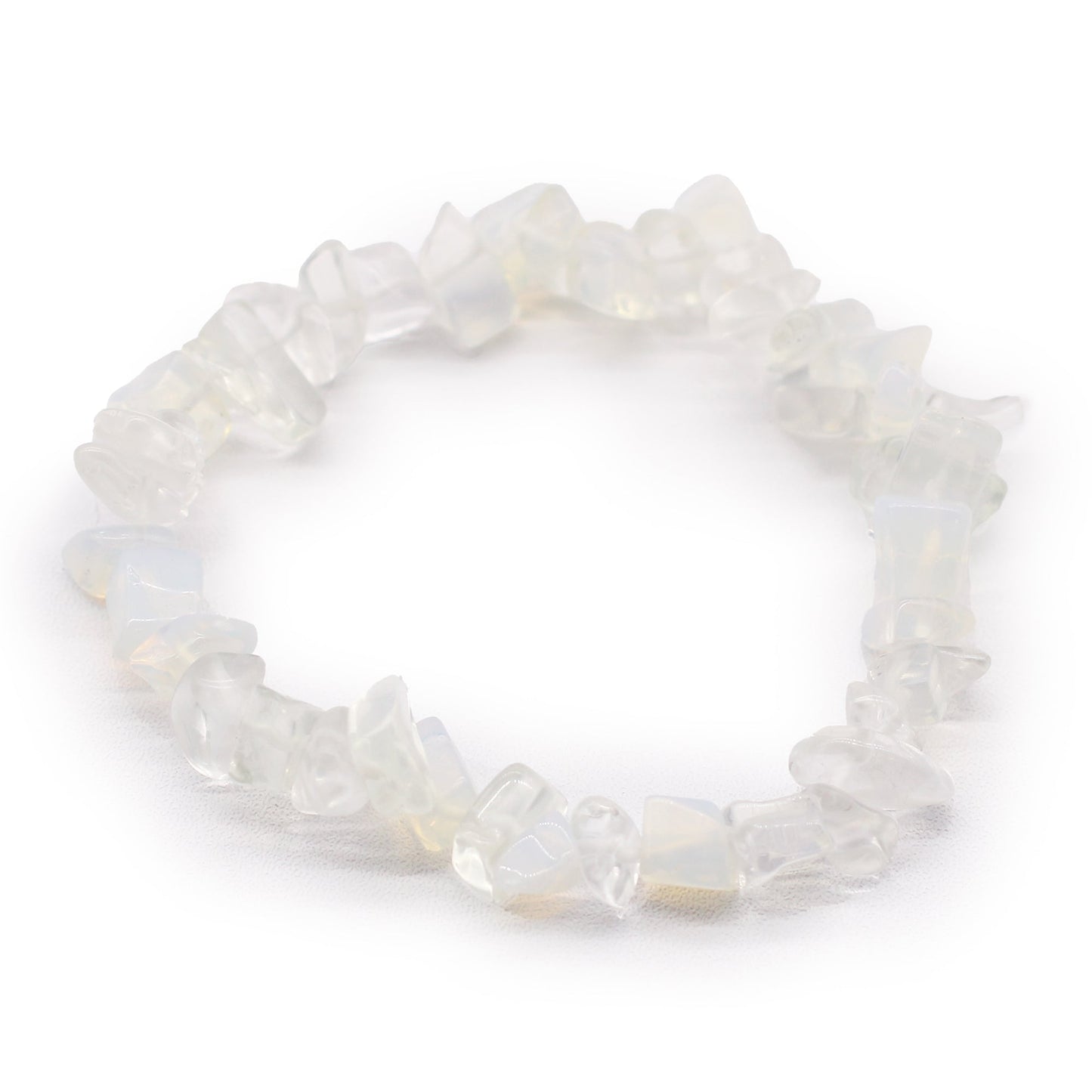 Chip Stone Bracelet - Opalite product packaging on clean background from Quintessential Holistic Health Ltd