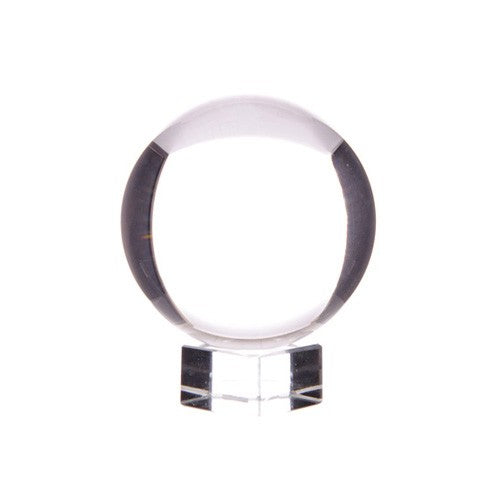 Pure Natural Crystal Ball with a Crystal Stand - 3cm / 30mm product packaging on clean background from Quintessential Holistic Health Ltd