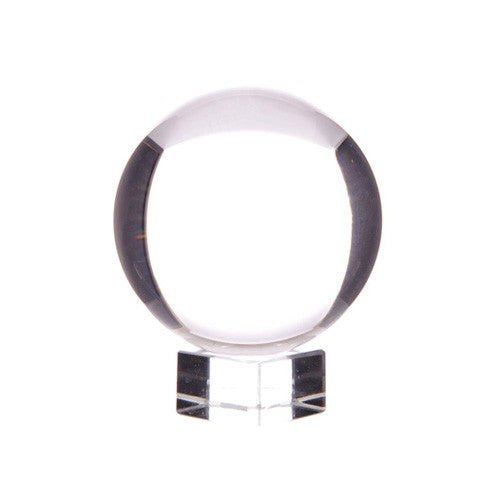 Pure Natural Crystal Ball with a Crystal Stand - 4cm / 40mm product packaging on clean background from Quintessential Holistic Health Ltd