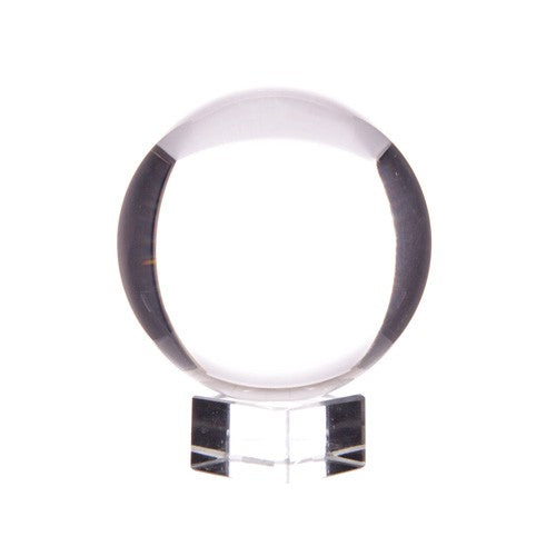 Pure Natural Crystal Ball with a Crystal Stand - 5cm / 50mm product packaging on clean background from Quintessential Holistic Health Ltd