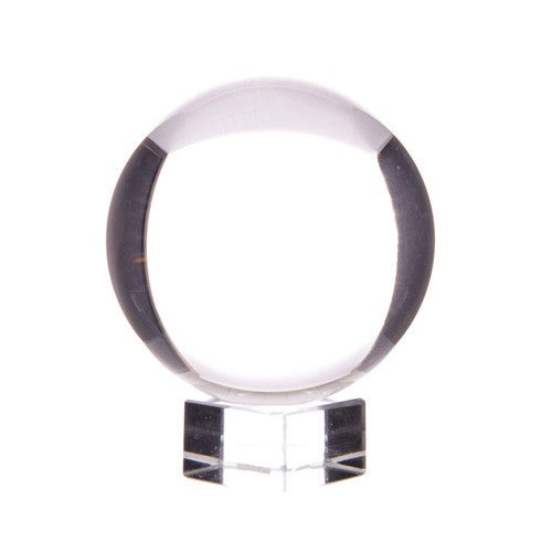 Pure Natural Crystal Ball with a Crystal Stand - 6cm / 60mm product packaging on clean background from Quintessential Holistic Health Ltd