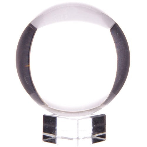 Pure Natural Crystal Ball with a Crystal Stand - 20cm / 200mm product packaging on clean background from Quintessential Holistic Health Ltd