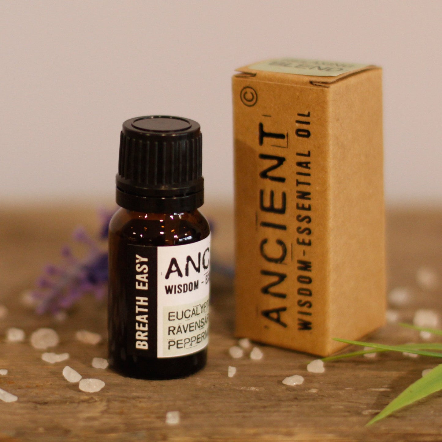 10ml Blended Essential Oil - Breathe Easy product packaging on clean background from Quintessential Holistic Health Ltd