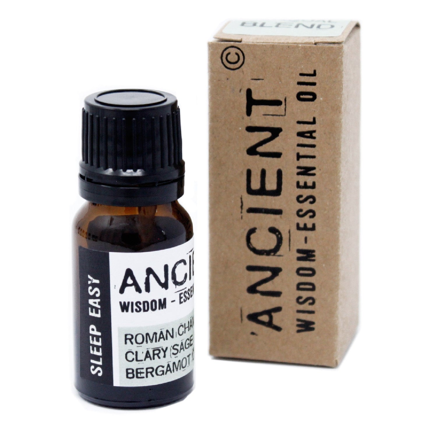 10ml Blended Essential Oil - Sleep Easy product packaging on clean background from Quintessential Holistic Health Ltd