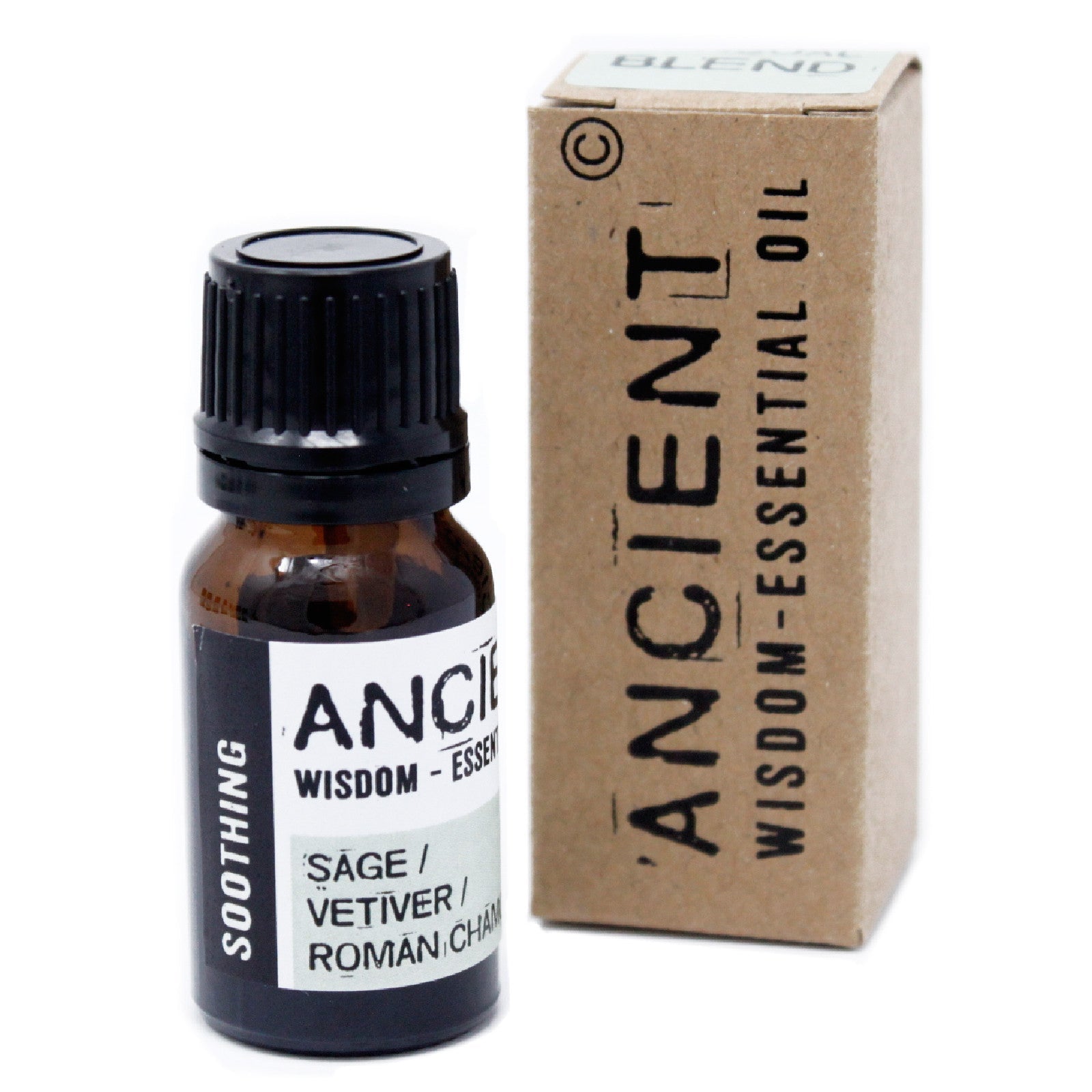 10ml Blended Essential Oil - Soothing product packaging on clean background from Quintessential Holistic Health Ltd
