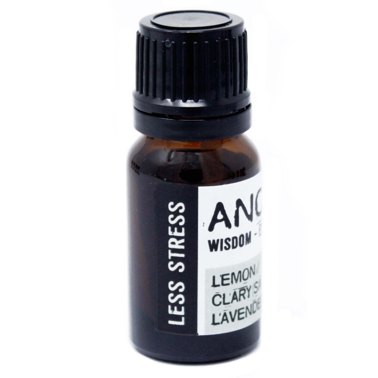 10ml Blended Essential Oil - Less Stress product packaging on clean background from Quintessential Holistic Health Ltd