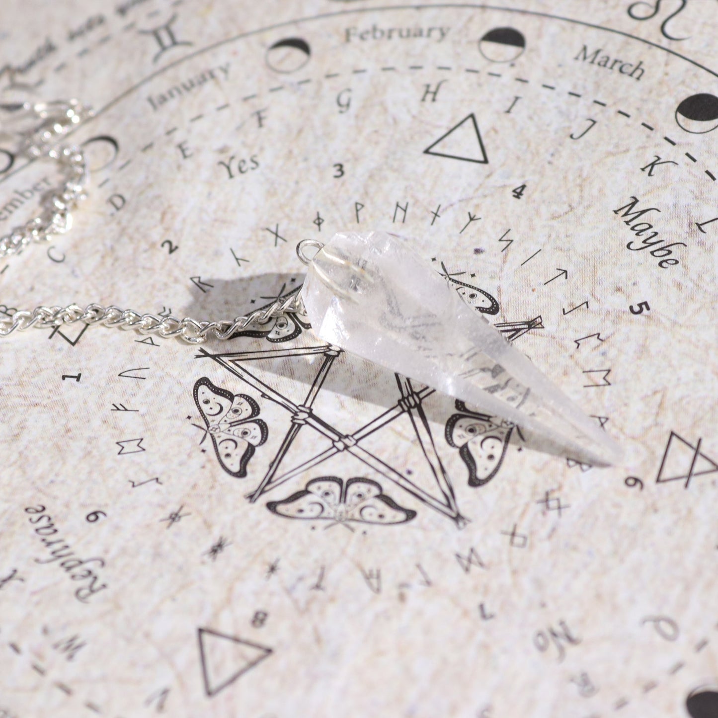 Ancient Witch Spell Incense, Map and Rock Crystal Pendulum Set - Cleansing product packaging on clean background from Quintessential Holistic Health Ltd