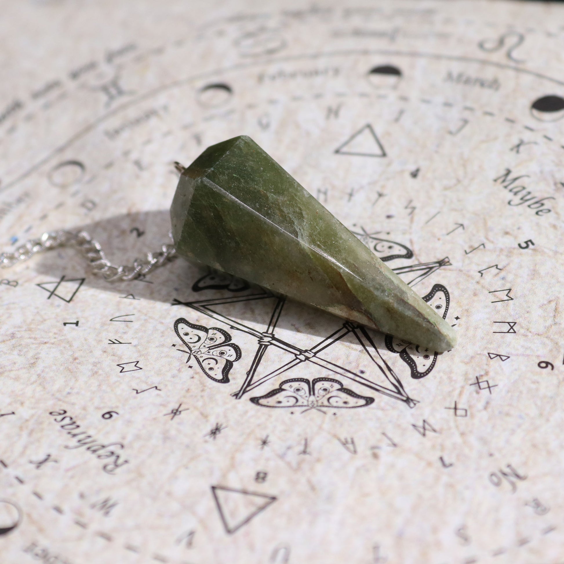 Ancient Witch Spell Incense, Map and Aventurine Pendulum Set - Prosperity product packaging on clean background from Quintessential Holistic Health Ltd