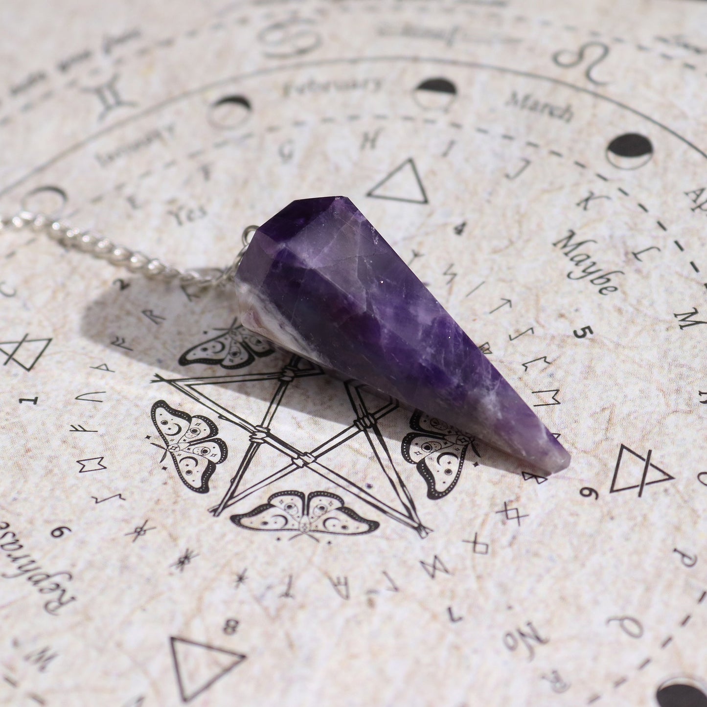 Ancient Witch Spell Incense, Map and Amethyst Pendulum Set - Seduction product packaging on clean background from Quintessential Holistic Health Ltd