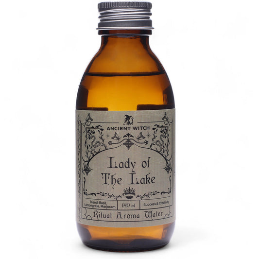 Pure Essential Oil Ritual Water - Lady of the Lake product packaging on clean background from Quintessential Holistic Health Ltd