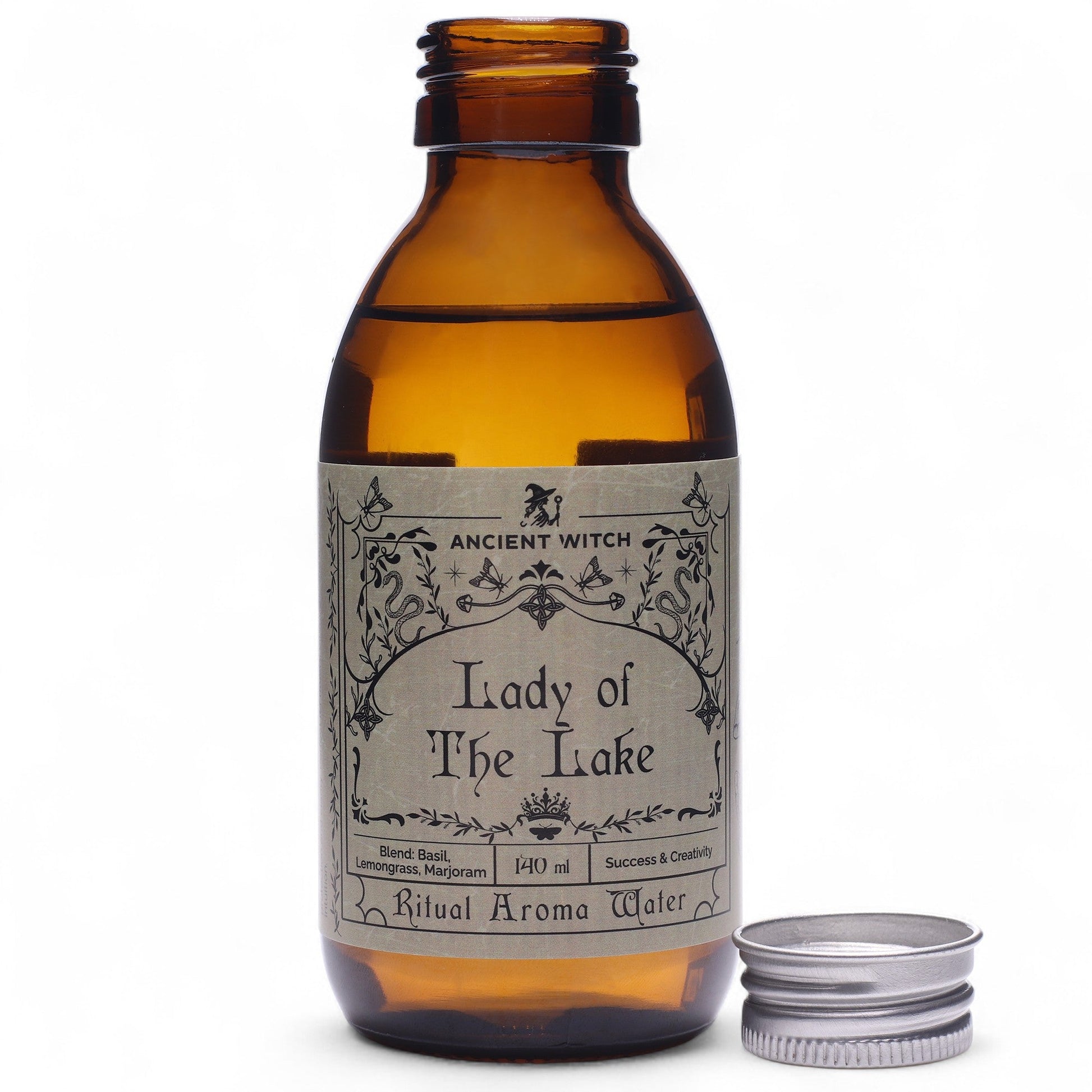 Pure Essential Oil Ritual Water - Lady of the Lake product packaging on clean background from Quintessential Holistic Health Ltd
