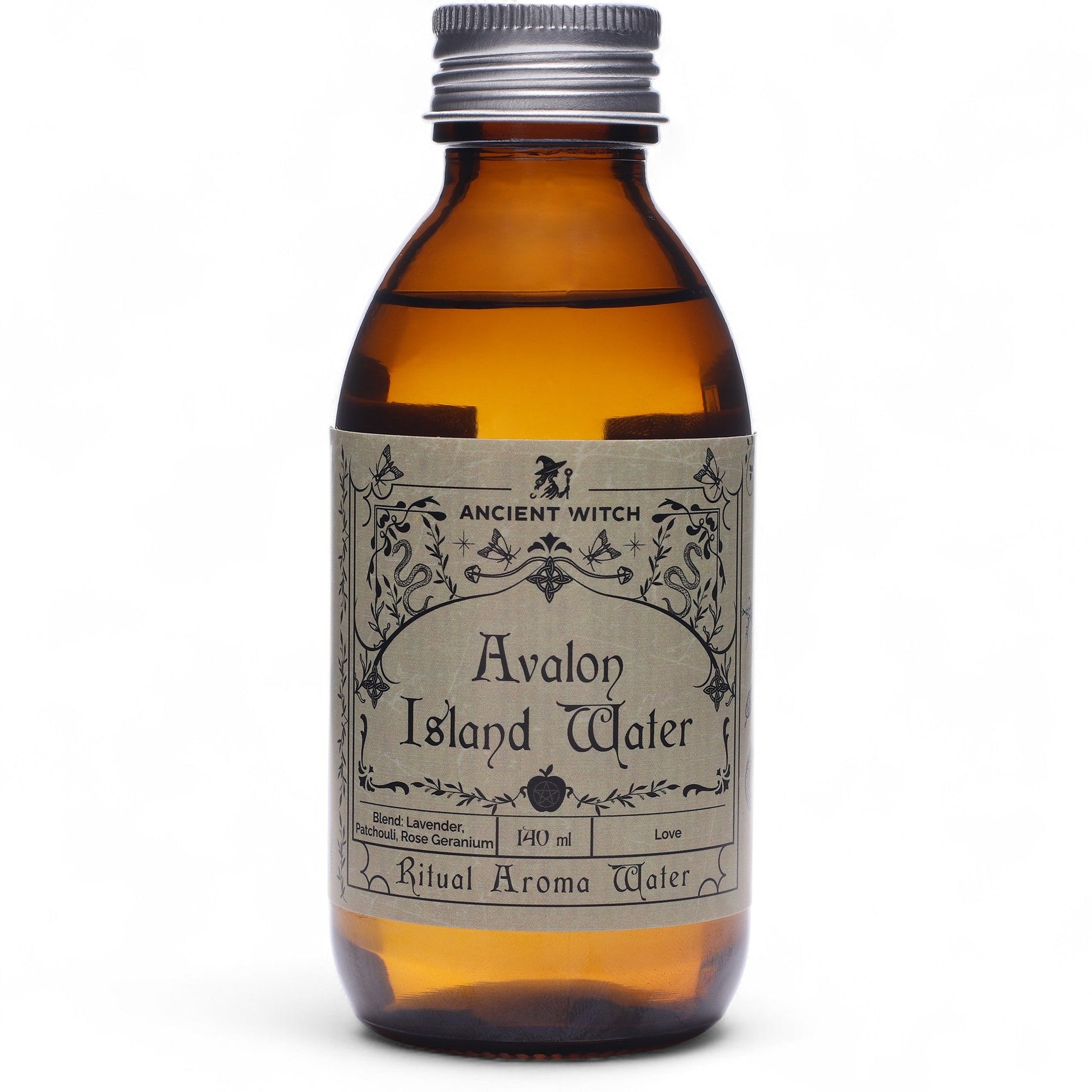 Pure Essential Oil Ritual Water - Avalon Island product packaging on clean background from Quintessential Holistic Health Ltd