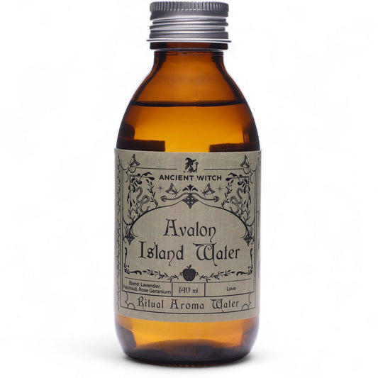Pure Essential Oil Ritual Water - Avalon Island product packaging on clean background from Quintessential Holistic Health Ltd