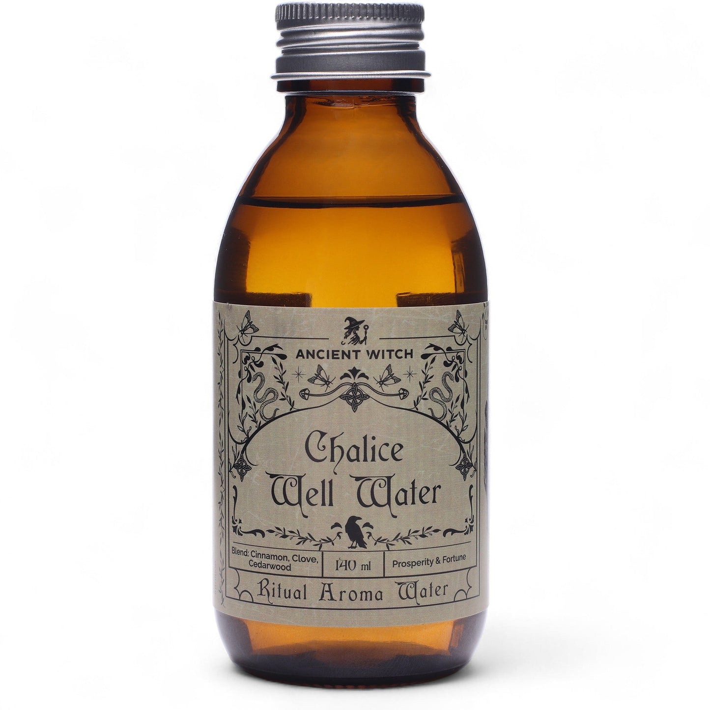 Pure Essential Oil Ritual Water - Chalice Well product packaging on clean background from Quintessential Holistic Health Ltd
