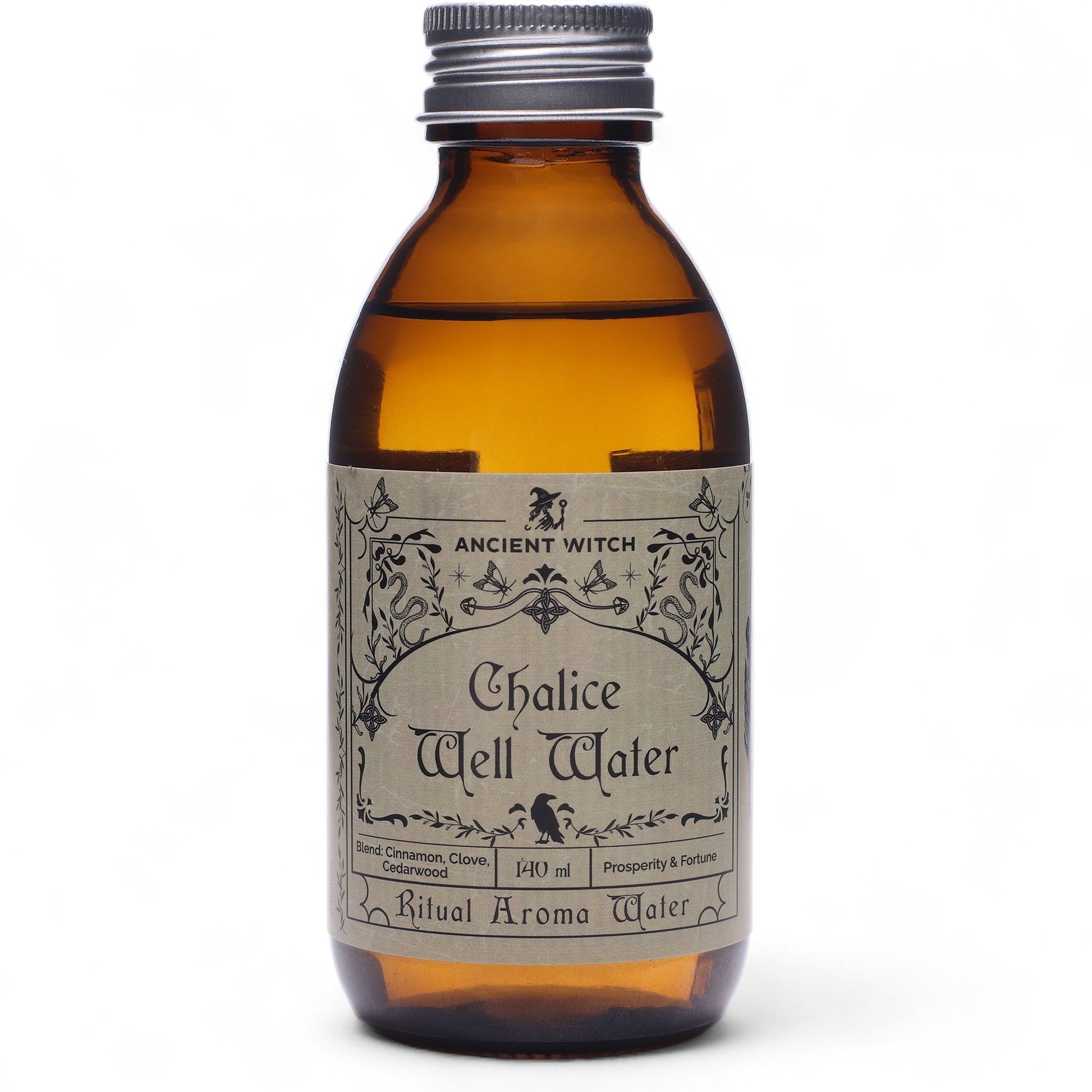 Pure Essential Oil Ritual Water - Chalice Well product packaging on clean background from Quintessential Holistic Health Ltd