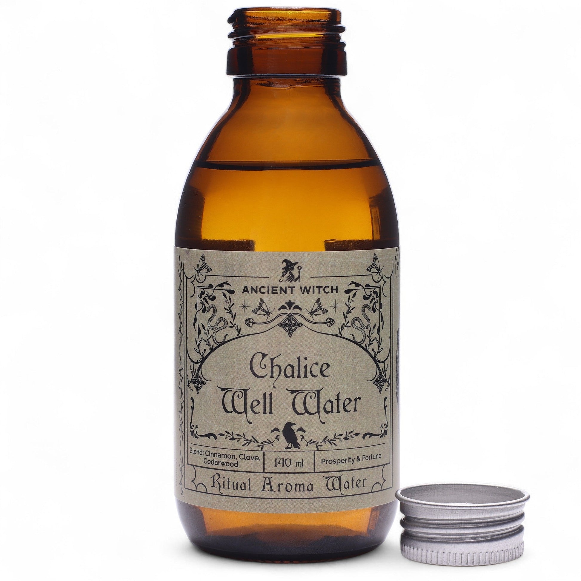 Pure Essential Oil Ritual Water - Chalice Well product packaging on clean background from Quintessential Holistic Health Ltd