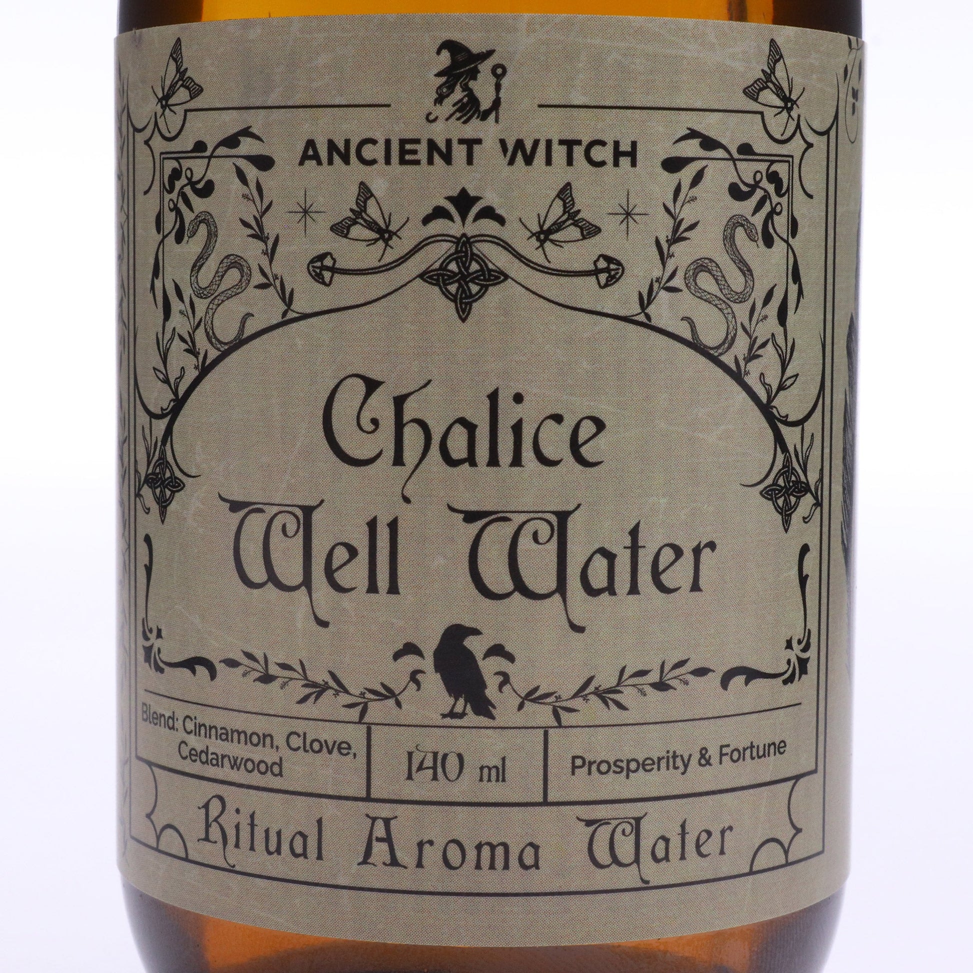 Pure Essential Oil Ritual Water - Chalice Well product packaging on clean background from Quintessential Holistic Health Ltd