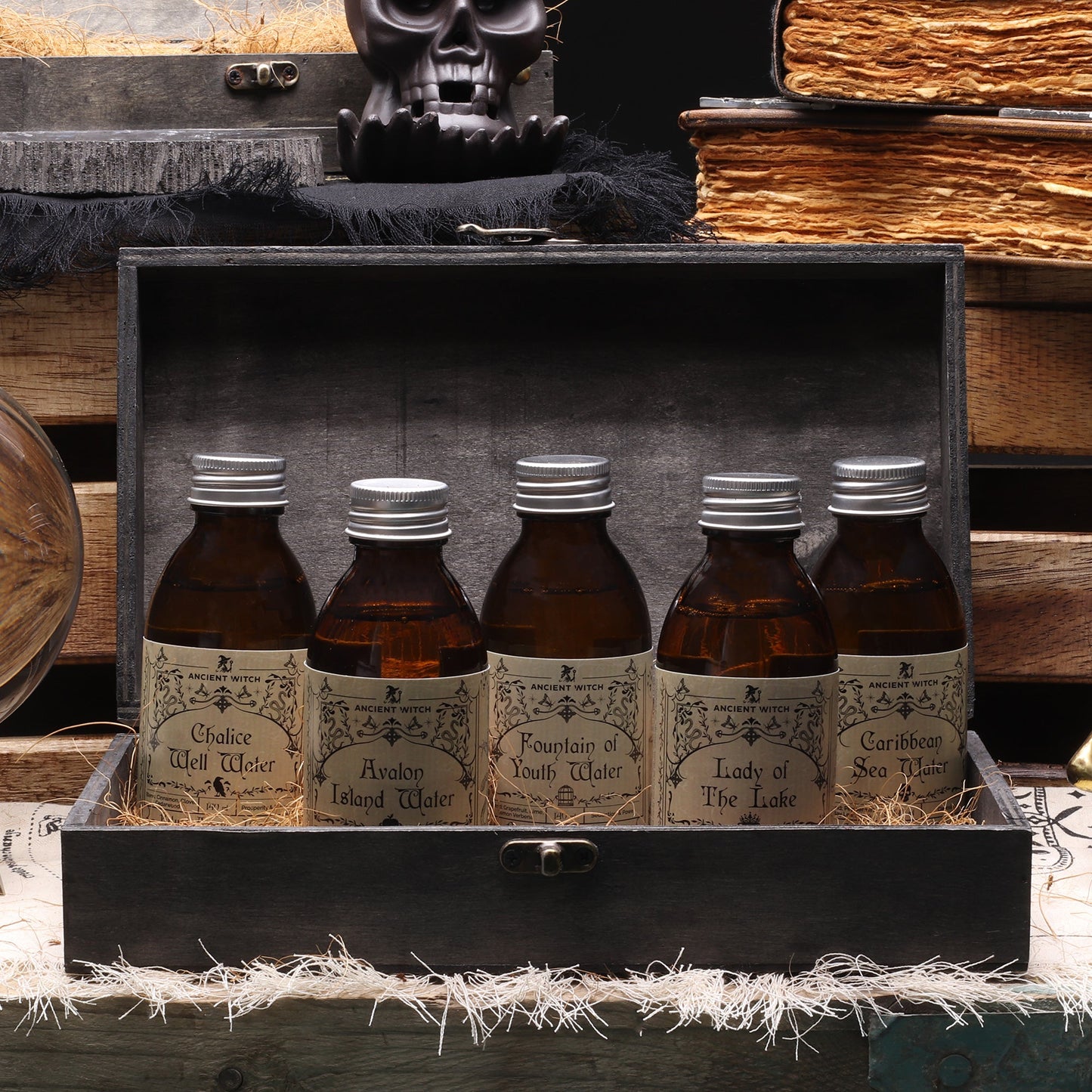 Pure Essential Oil Ritual Water - Fountain of Youth product packaging on clean background from Quintessential Holistic Health Ltd