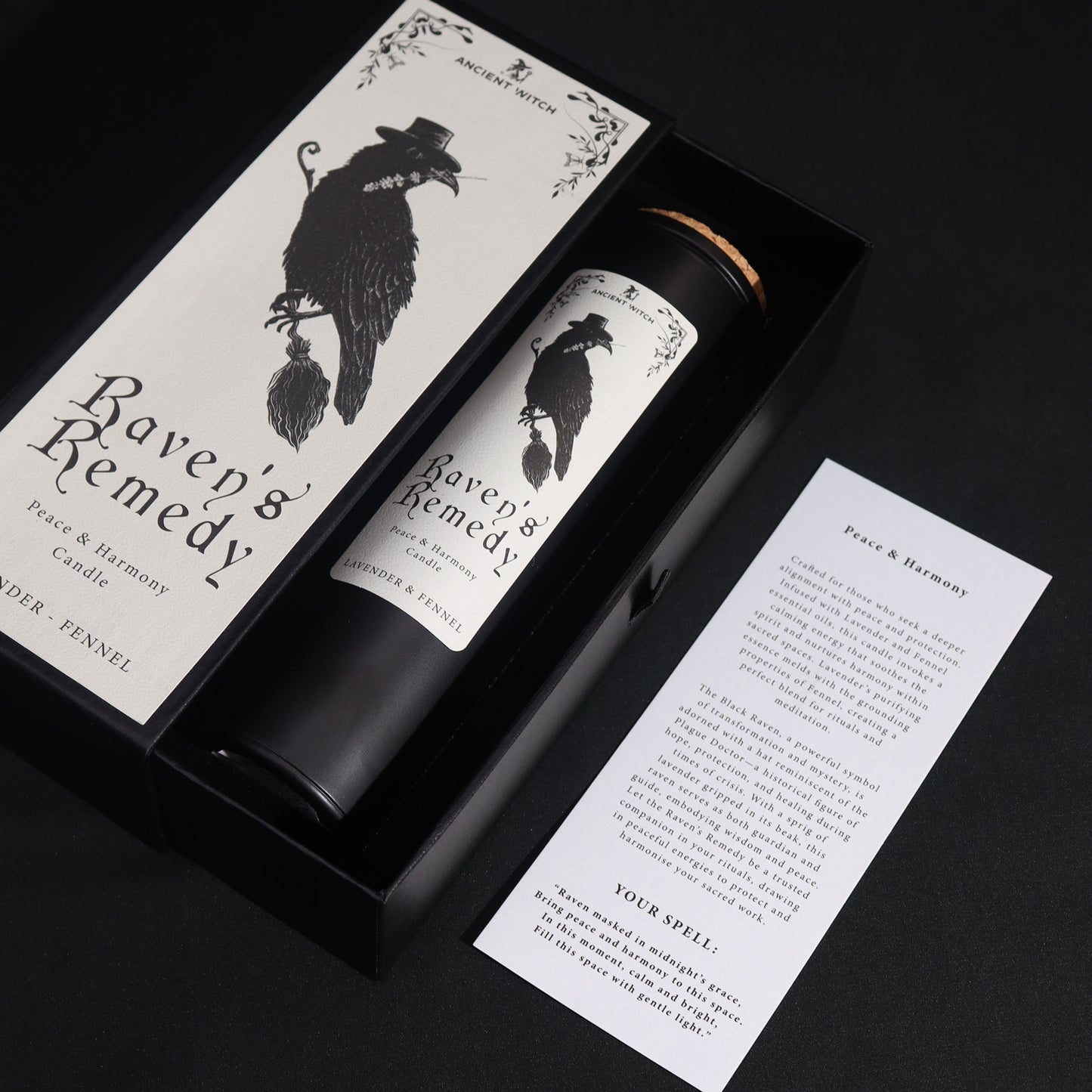 Ancient Witch Ritual Candles - Ravens Remedy / Peace and Harmony