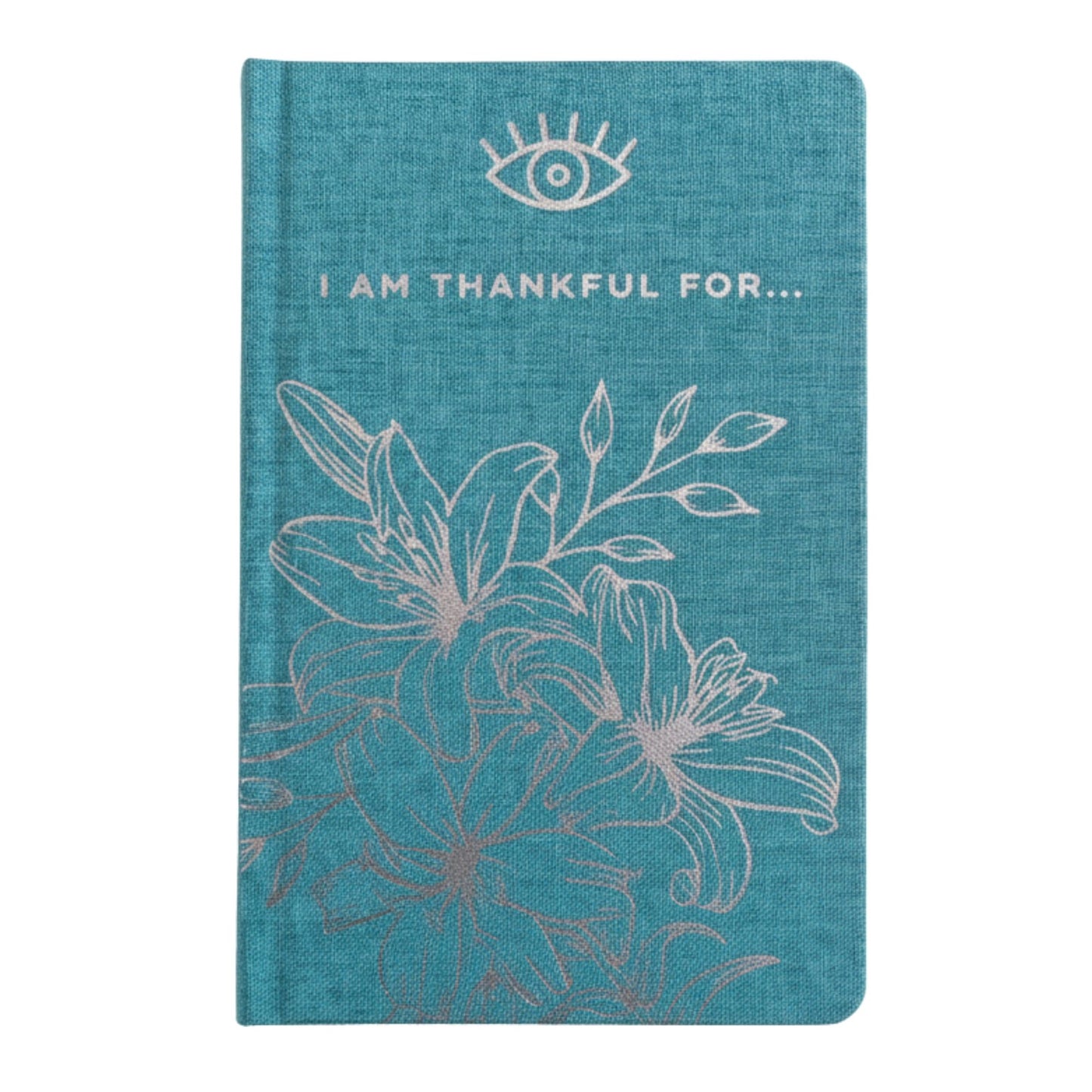 A5 Gratitude Journal with Silver Lining - Blue / I am Thankful For