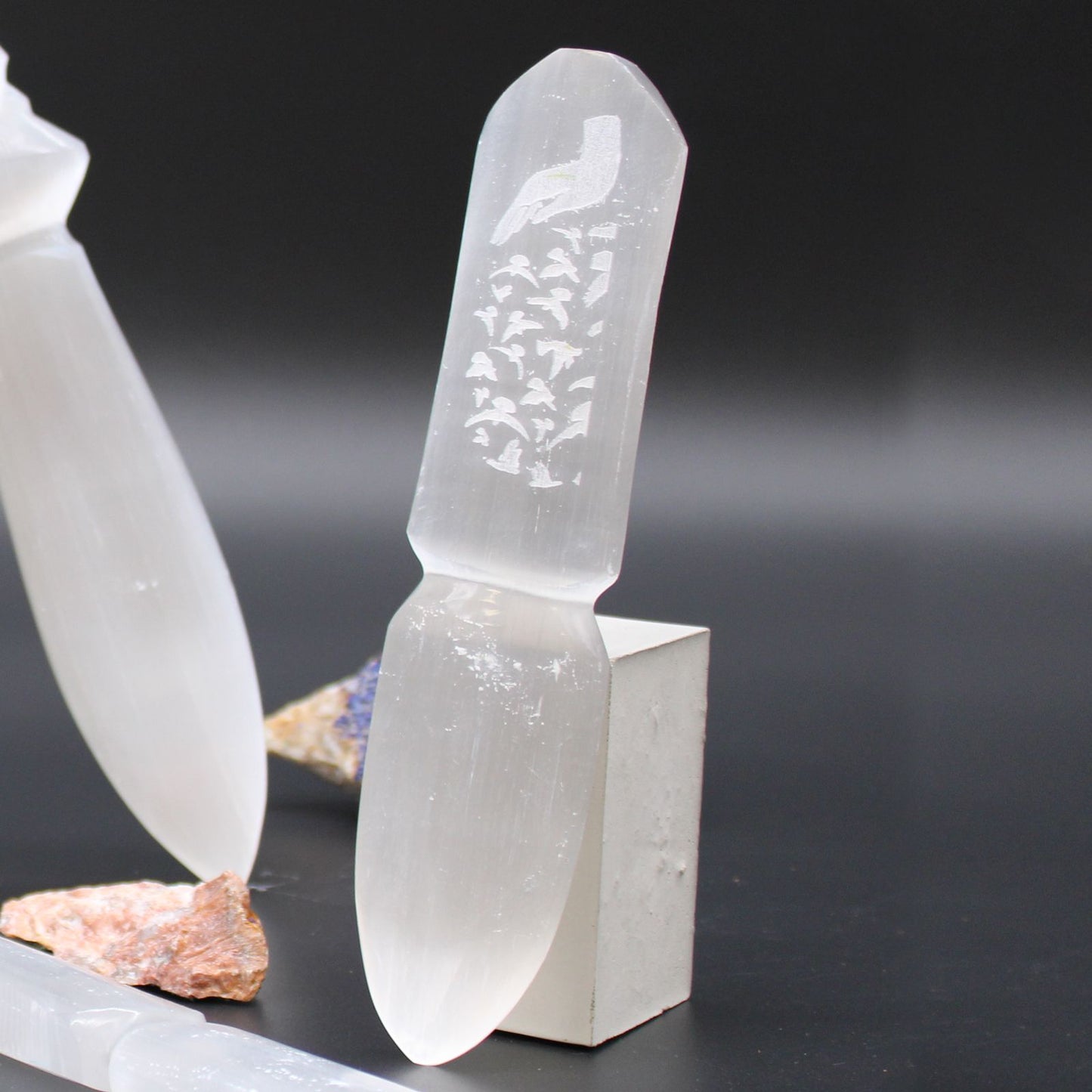 Handmade Selenite Ceremonial Knife - Releasing Bonds