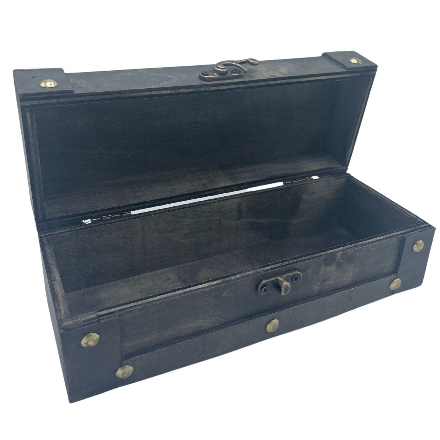 Decorative Vintage Style Storage Tea Chest - Medium / Grey
