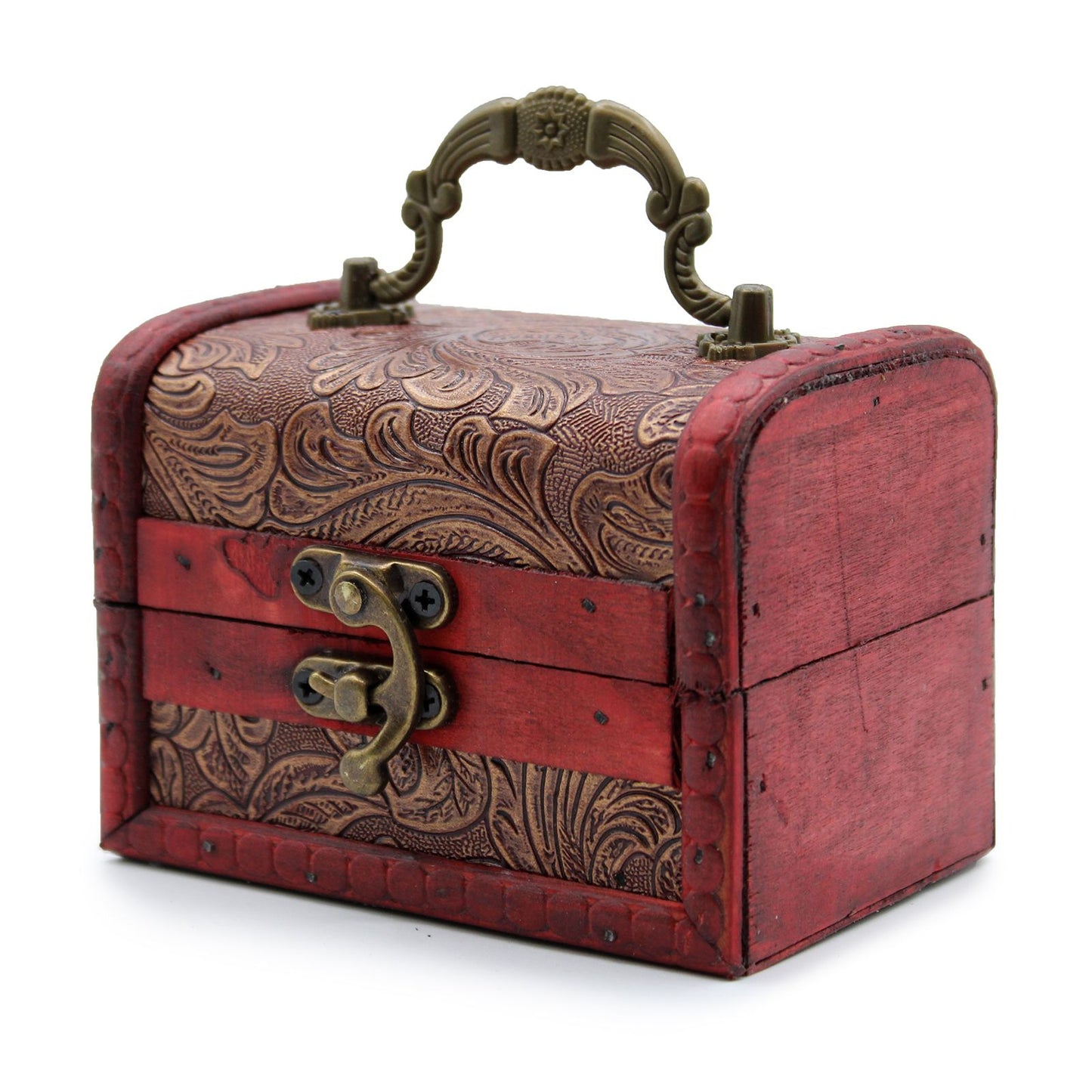 Decorative Vintage Style Storage Box - Small / Floral Embossed