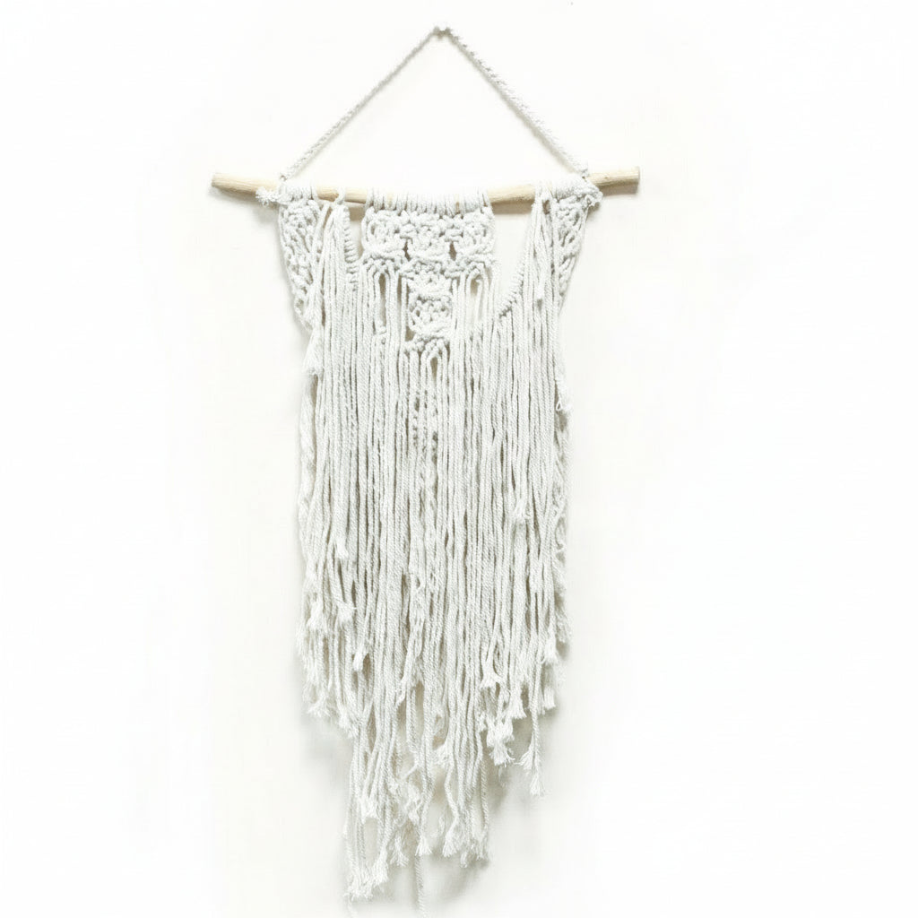 Handcrafted Cotton Macrame Wall Hanging - The Wedding Blessing