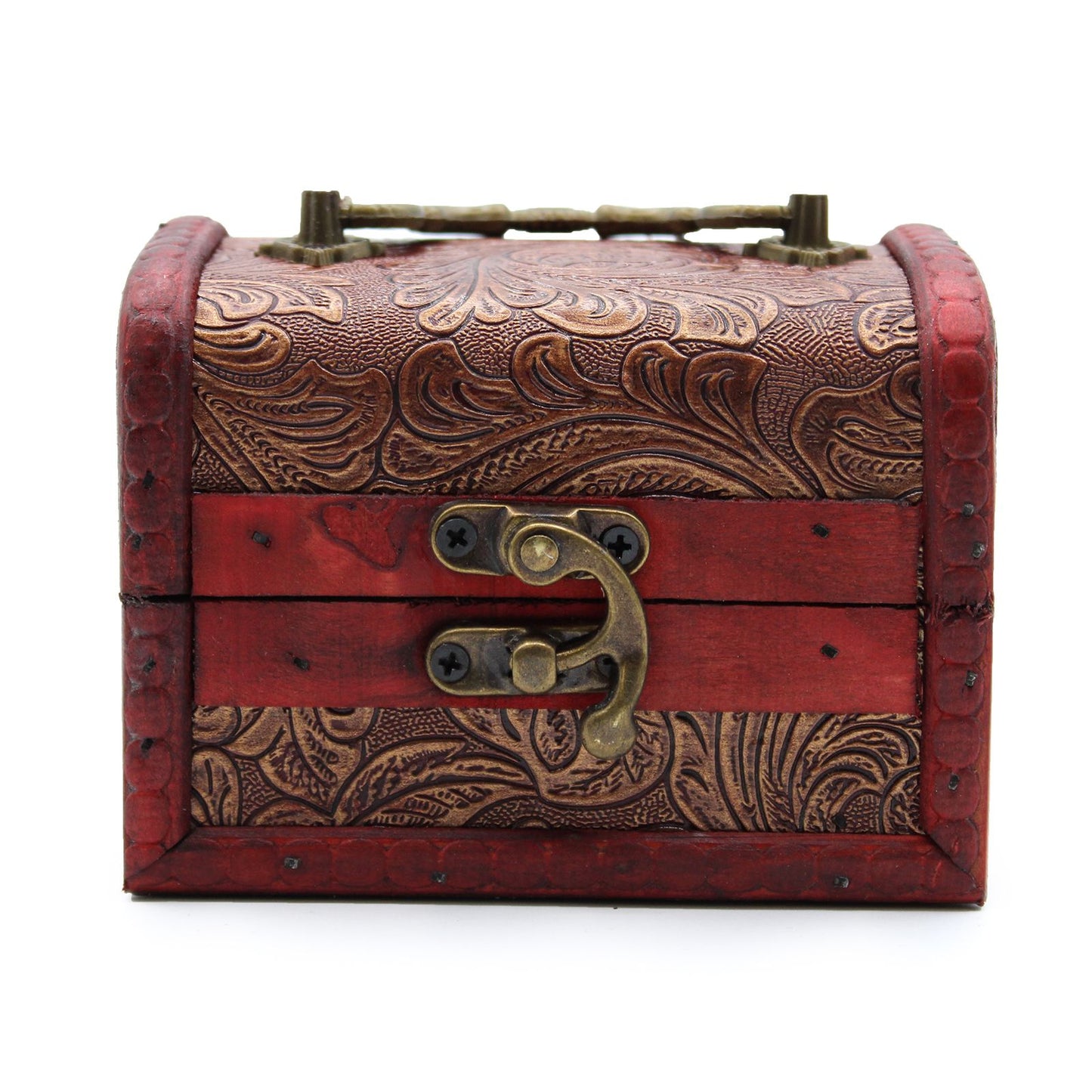 Decorative Vintage Style Storage Box - Small / Floral Embossed