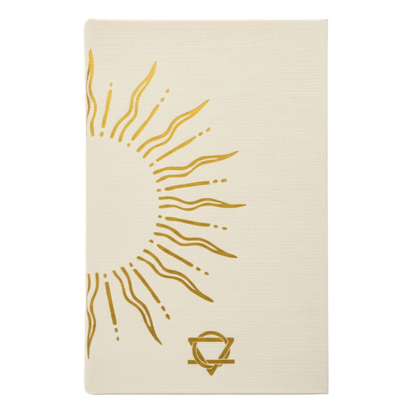 A5 Gratitude Journal with Gold Lining - Ivory / My Days are Full of Sun