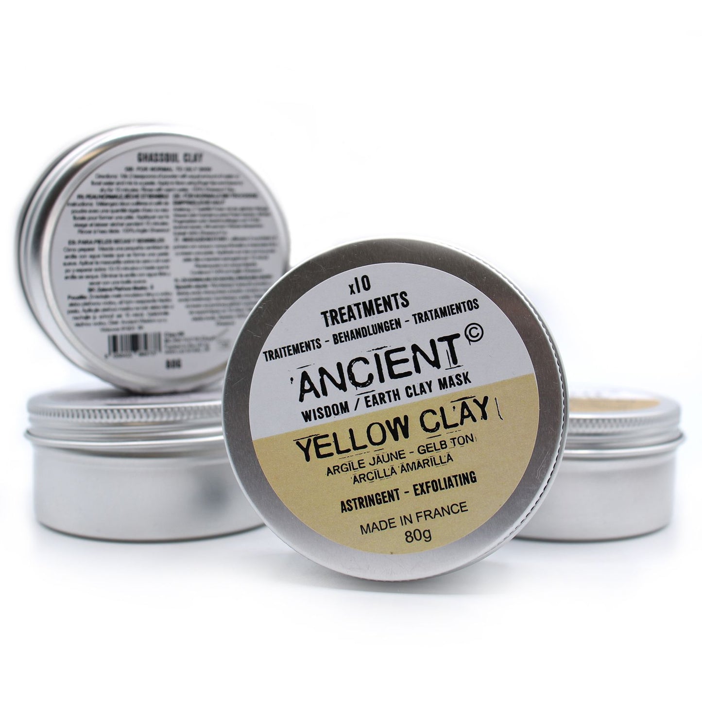 80g Natural Clay Face Mask - Yellow Clay