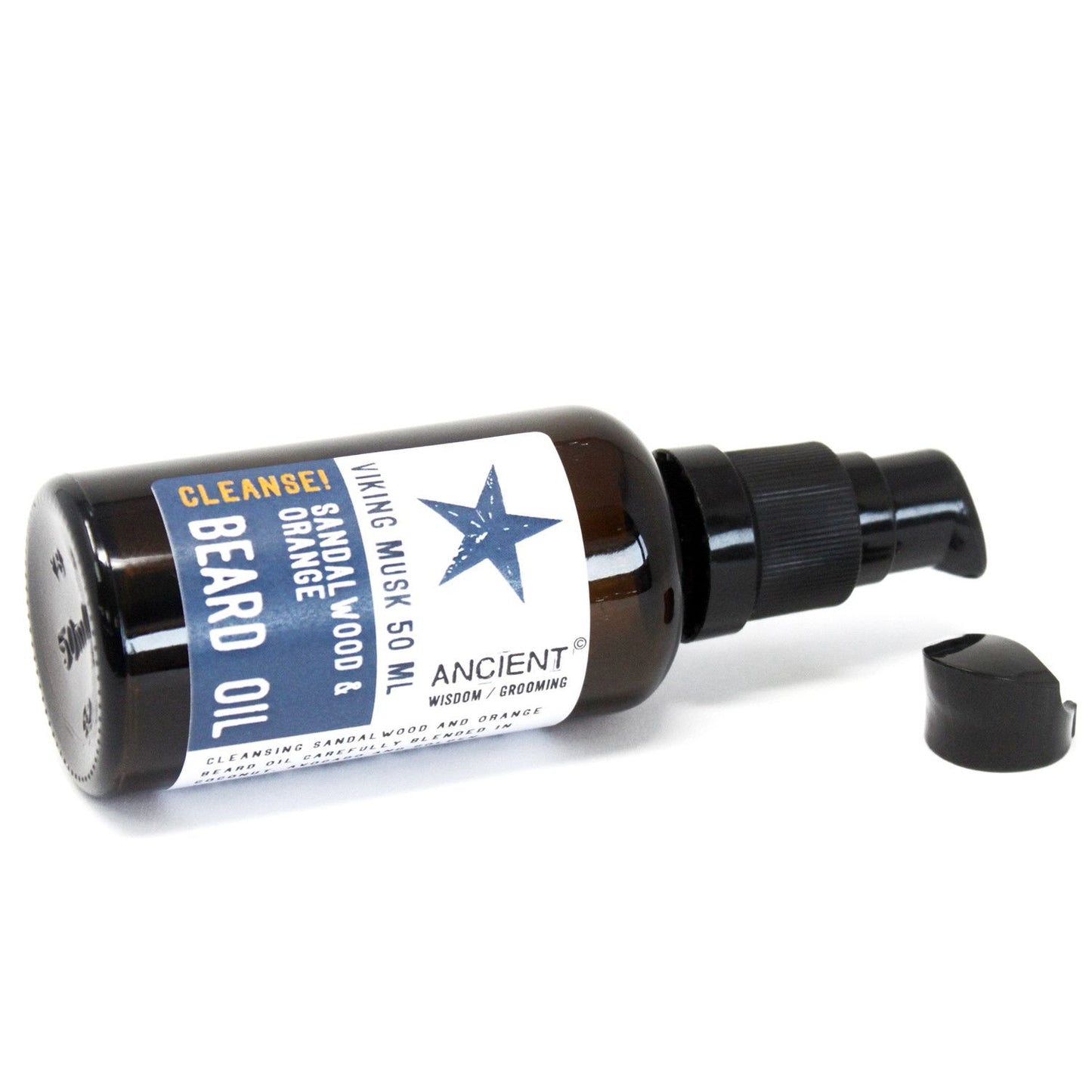 50ml Pure and Natural Beard Oil - Viking Musk / Cleanse