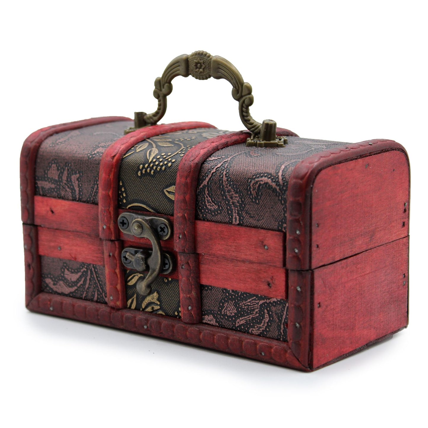 Decorative Vintage Style Storage Box - Small / Gold Panel