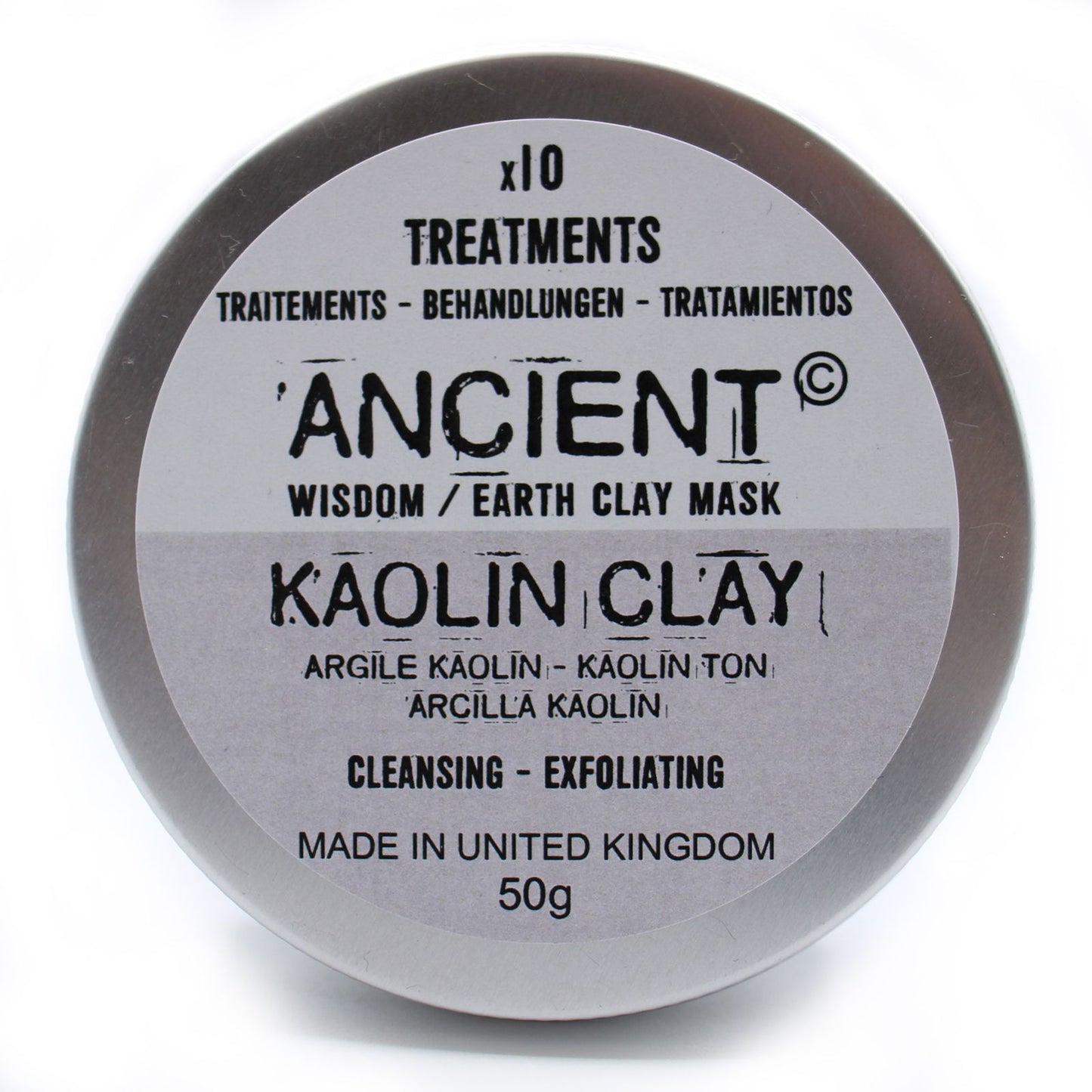 50g Natural Clay Face Mask - Kaolin Clay