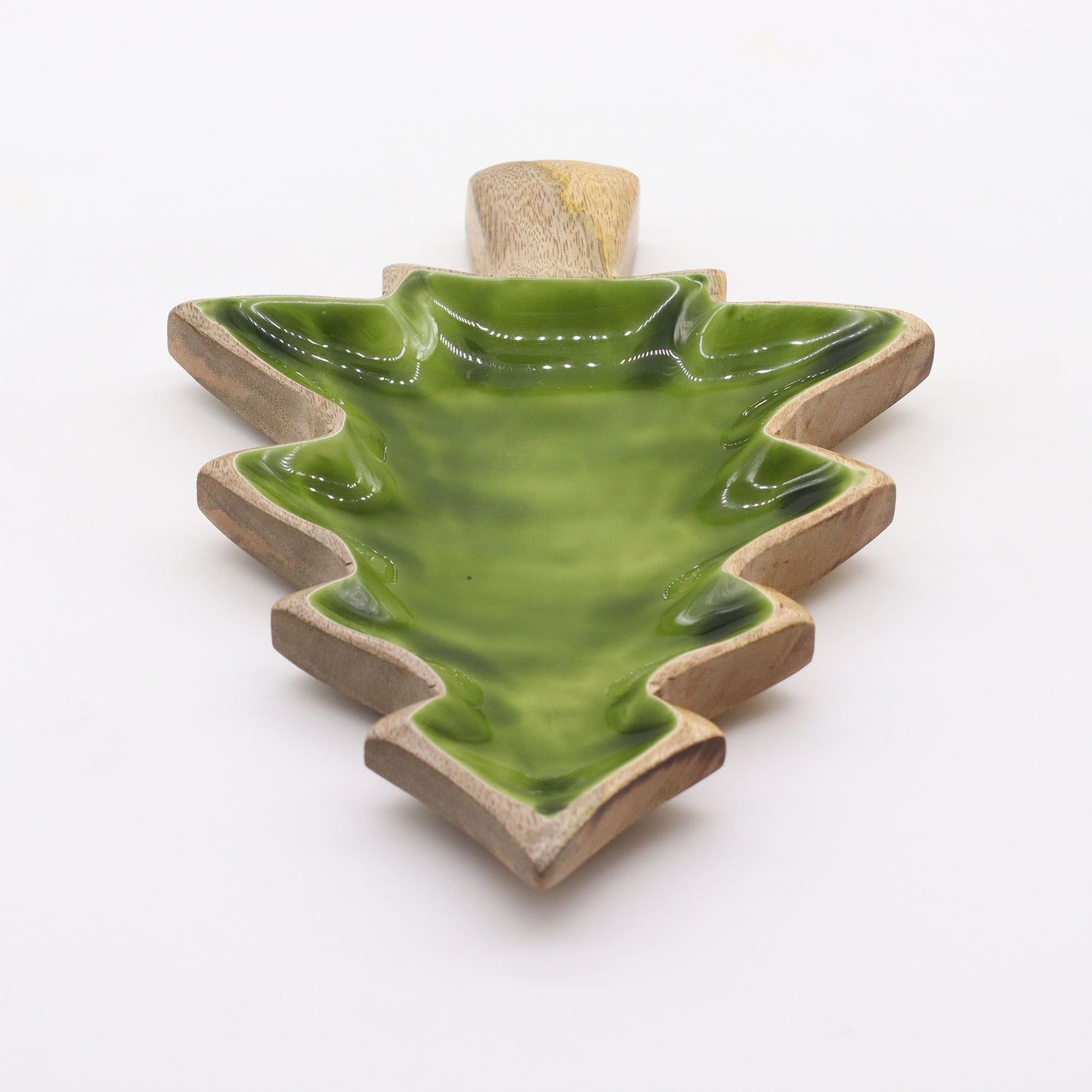 Handcrafted Enamel Wooden Bowl - Tree