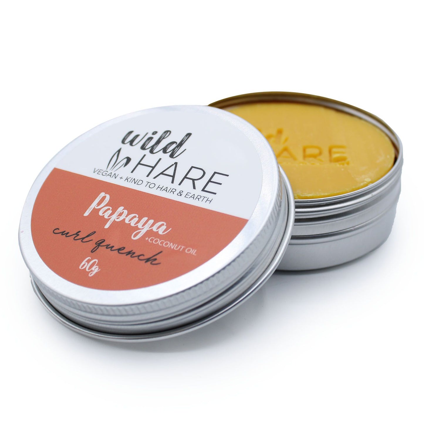 Wild Hare Vegan-Friendly Solid Shampoo and Conditioner - Papaya