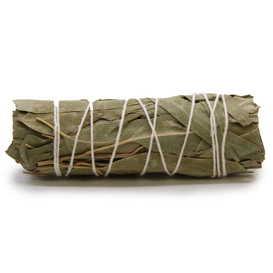 10cm Handcrafted Incense Smudge Stick - White Sage and Eucalyptus
