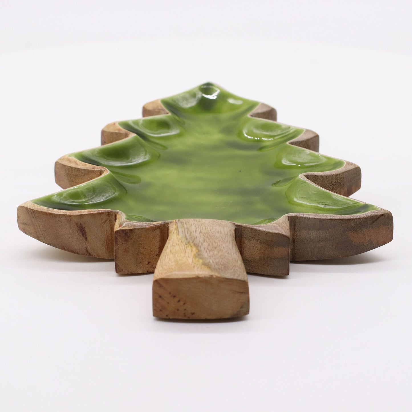 Handcrafted Enamel Wooden Bowl - Tree