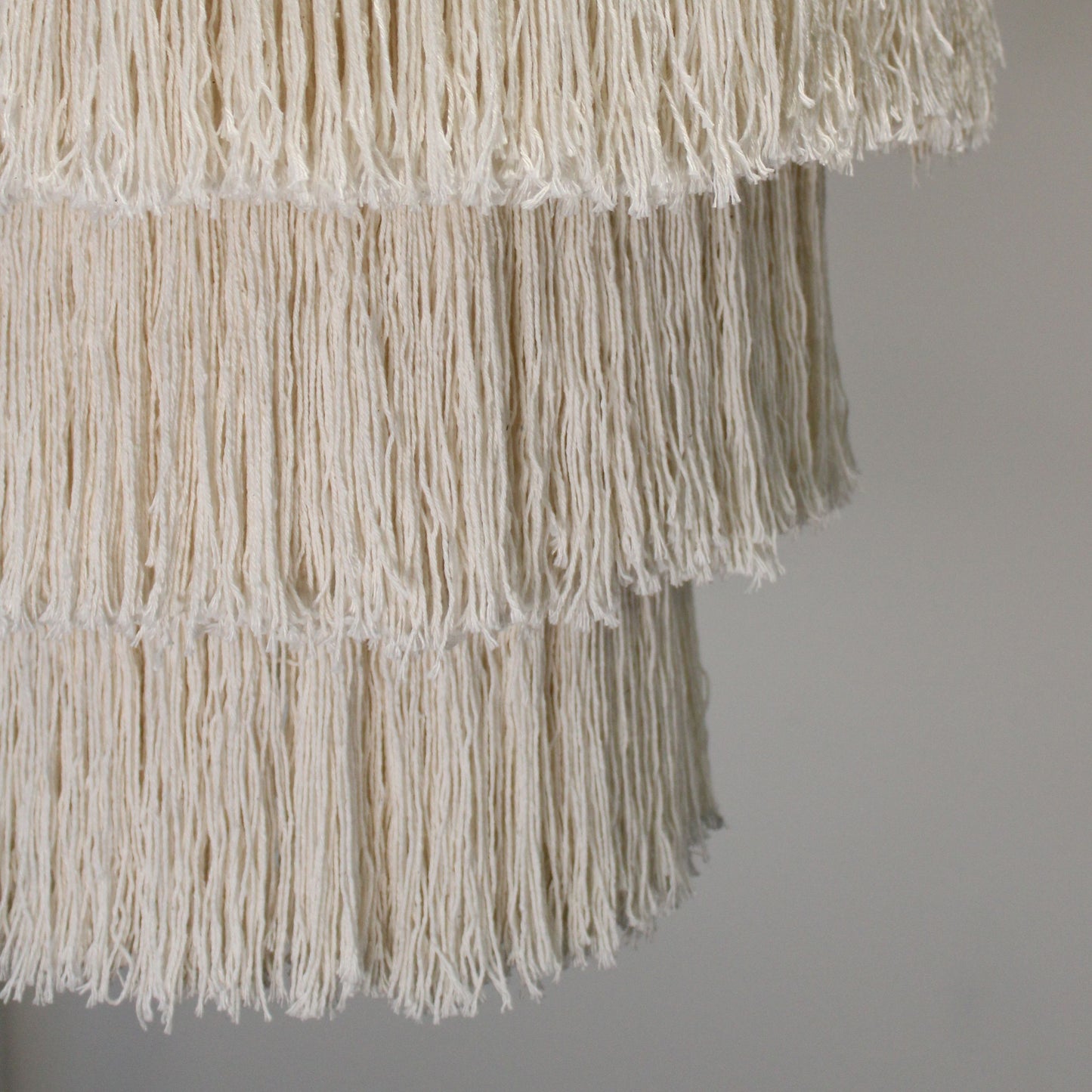 Handcrafted Macrame Soft Cotton Chandelier - Natural