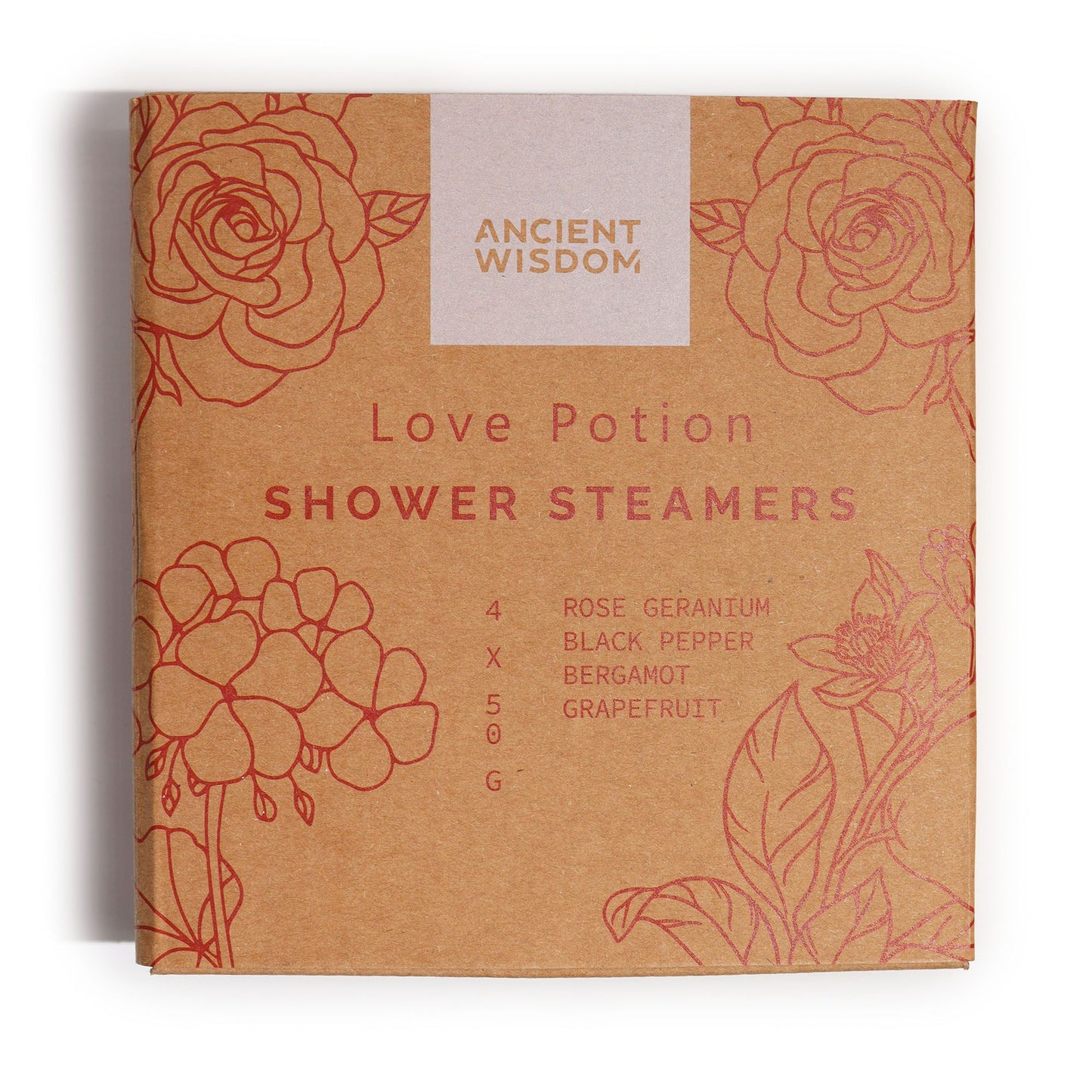 Natural Vegan-Friendly Zen Shower Steamers Therapy Wellness Gift Set - Love Potion
