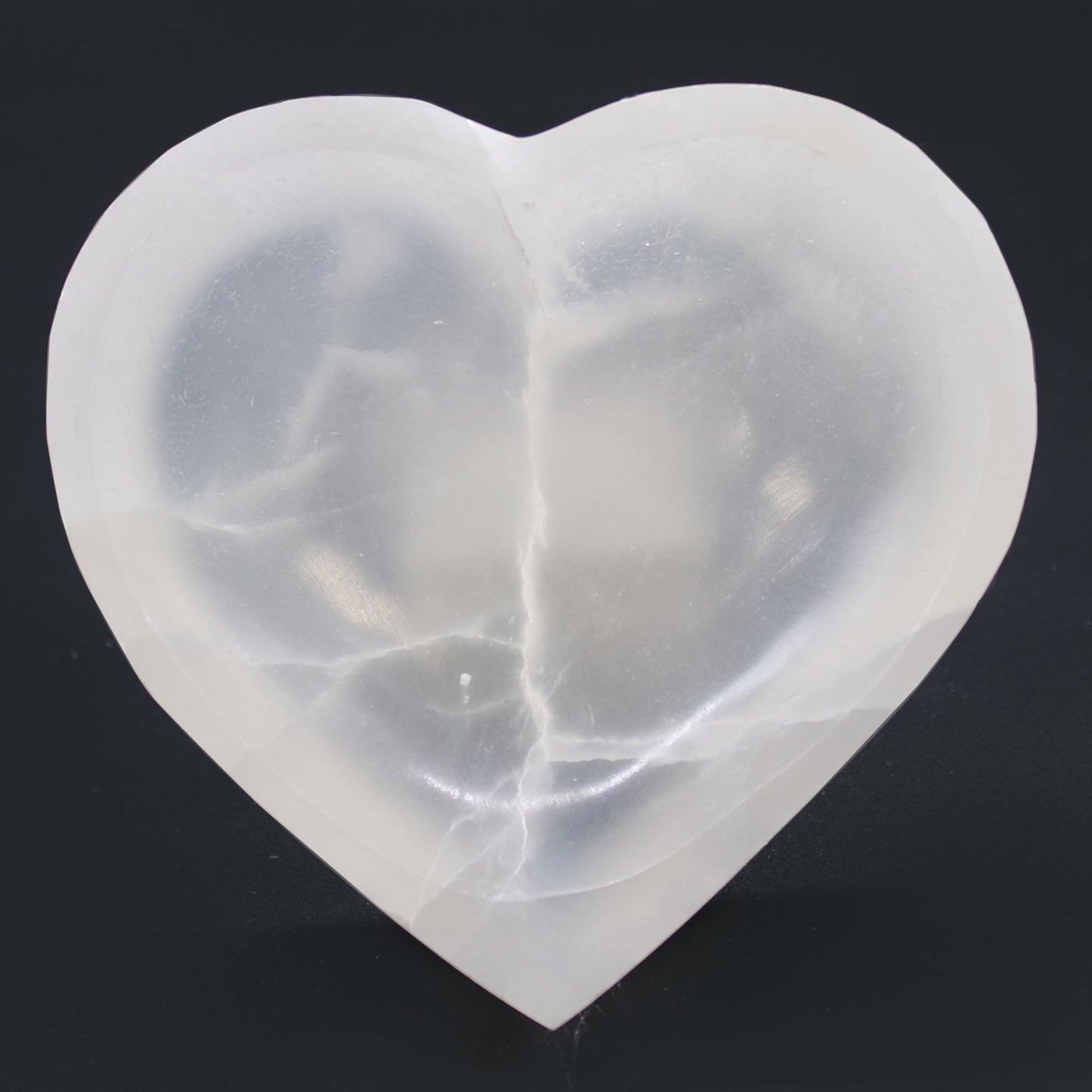Selenite Heart Bowl - Extra Large