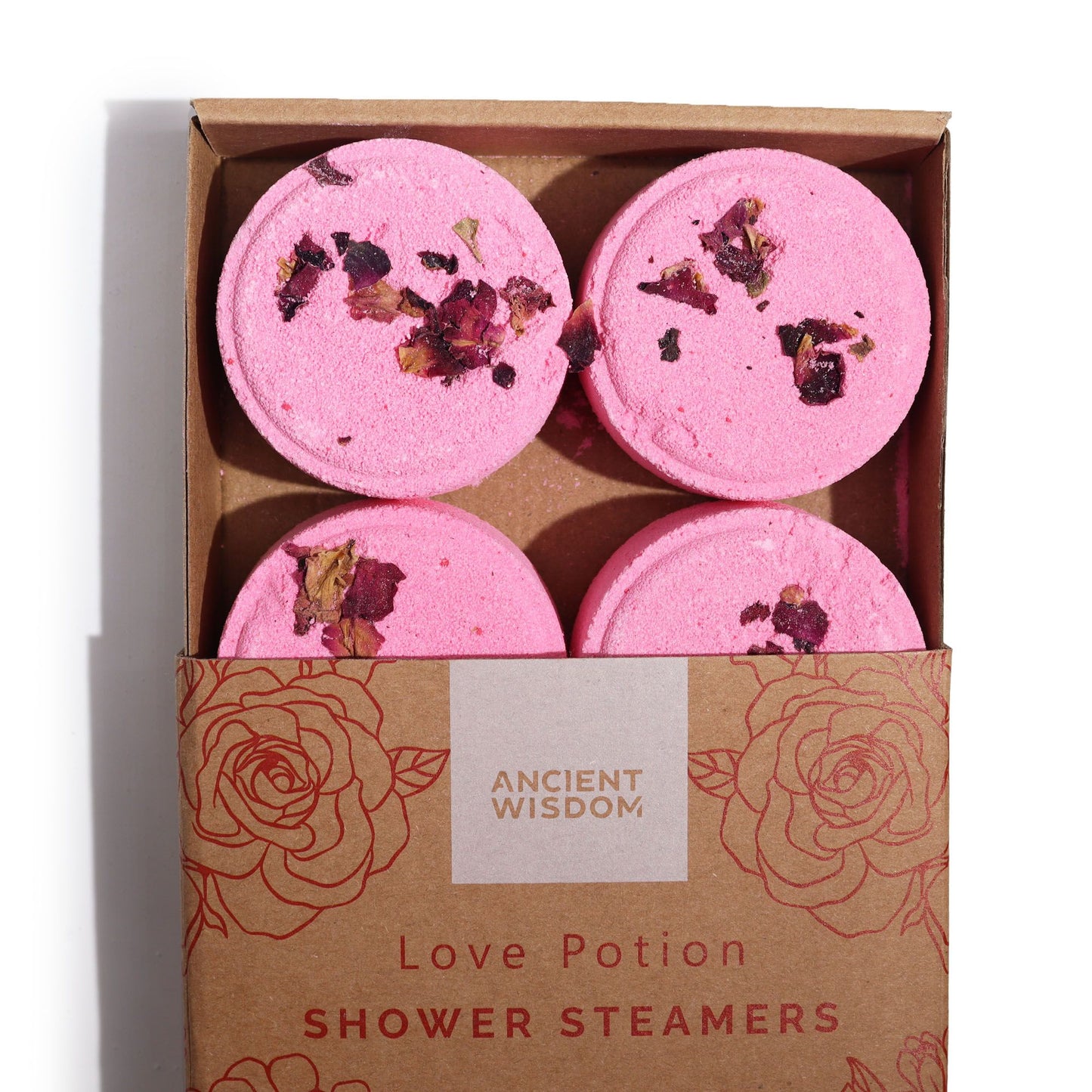Natural Vegan-Friendly Zen Shower Steamers Therapy Wellness Gift Set - Love Potion