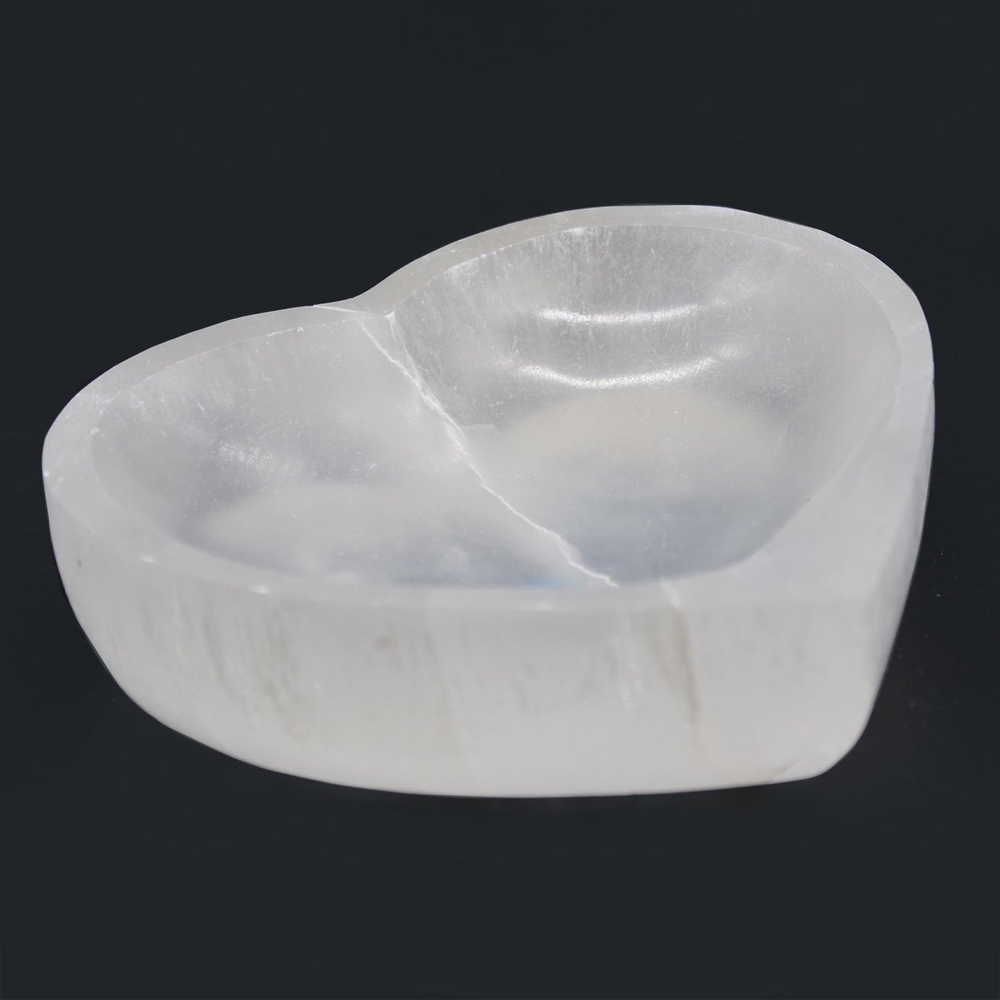 Selenite Heart Bowl - Extra Large