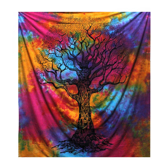 Cotton Wall Hanging or Bedspread - Double / Winter Tree