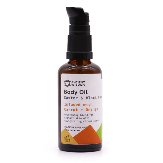 50ml Organic Vegan-Friendly Body Oil - Carrot and Orange